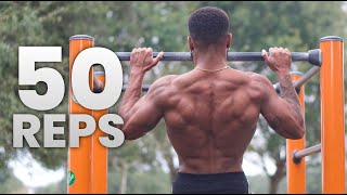 The 50 Rep Pullup Workout  Increase Pullup Endurance [upl. by Ahselrac]