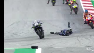 Moto GP Vinales Crash Styria Gp 2020 [upl. by Oiratnom992]