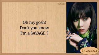 aespa Savage Easy Lyrics [upl. by Ertnom847]