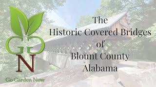 The Historic Covered Bridges of Blount County Alabama [upl. by Kenaz]