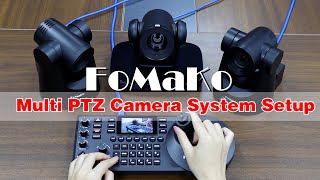 FoMaKo New PTZ Camera ampKC608 Pro Controller bundle settings for HDMI NDI 4K PTZ Live Stream Camera [upl. by Eadith298]