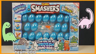 SMASHERS DINO ICE AGE Ultra RARE found Series 4 eggs 20 pack Frozen dinosaur egg slime surprise [upl. by Anam]