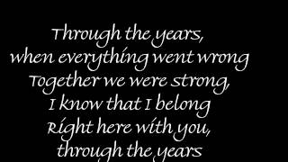 Through The Years by Kenny Rogers w  Lyrics [upl. by Asilegna155]