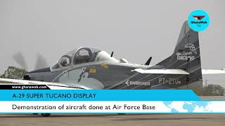 Watch a demonstration of the A29 Super Tucano Aircraft at the Air Force Base [upl. by Hawk]