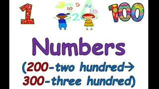 NUMBERS 200 to 300 [upl. by Notyap]