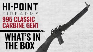 HiPoint 995 Classic Carbine  Whats in the Box [upl. by Nessim]