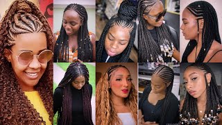 62 Latest Braids Hairstyles Pictures Gallery  Braids Hairstyles For Ladies 2022 [upl. by Eirameinna]