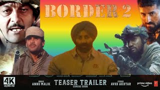 Border 2 Movie Trailer  Sunny Deol Sanjay Dutt  Sunil Shetty  Aayushman Khurana [upl. by Youngran277]