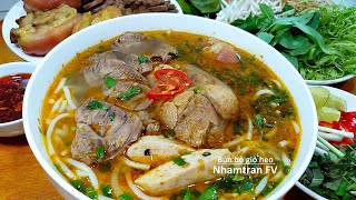 Cách nấu BÚN BÒ GIÒ HEO  BÚN BÒ HUẾ Tuyệt Ngon Rất Dễ Làm Tại Nhà Dịp Cuối Tuần Nhamtran FV [upl. by Rosa]