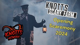 Knotts Scary Farm Opening Scaremony 2024 Rope Drop [upl. by Amaj]