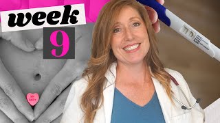 What to Expect in the First Trimester  9 Week Ultrasound and Common Problems [upl. by Nehtanoj]