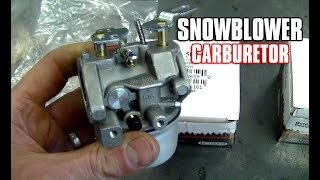 HOWTO Install A Snowblower Carburetor [upl. by Ellirehs]