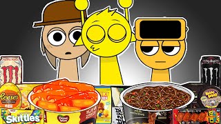 SPRUNKI ASMR  Kiss Edition But With SIMON x TUNNER Convenience Store Mukbang  Incredibox Animation [upl. by Aneerol]