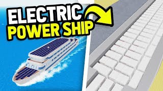 I Built An ELECTRIC POWERED Ship And MADE So Much PROFIT Roblox Cruise Ship Tycoon [upl. by Latsyc904]