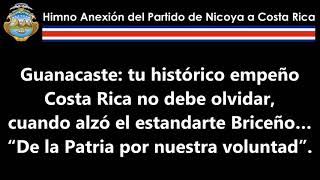 Himno a la Anexión del Partido de Nicoya a Costa Rica [upl. by Attiuqram]