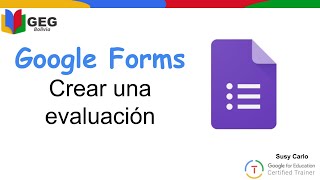 Crear una evaluación con google forms [upl. by Nyrehtak]