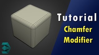 3ds Max Tutorial  Chamfer Modifier [upl. by Olette]