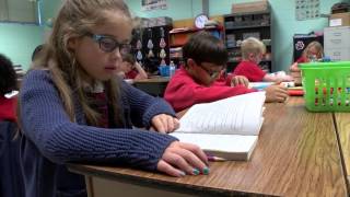 Students practice tornado drill [upl. by Klein]