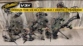 2022 Mathews V3X 29 and 33 compared to the V3 31 VXR 315 Vertix and Traverse [upl. by Olenolin]