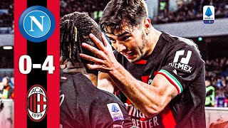 The Leão Díaz Show FOURNIL  Napoli 04 AC Milan  Highlights Serie A [upl. by Duffie897]