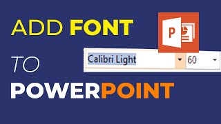 How to Install  Add Fonts in Microsoft PowerPoint  PowerPoint Tips and Tricks [upl. by Rukna398]