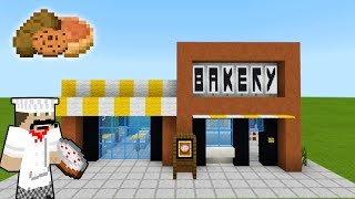 Minecraft Tutorial How To Make A Modern Bakery quot2019 City Tutorialquot [upl. by Nnaylloh]