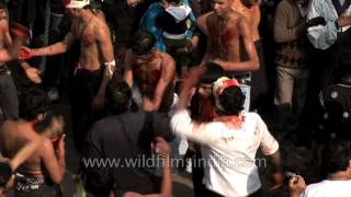 Mourning Shia men beating their chest  Muharram [upl. by Elicia]