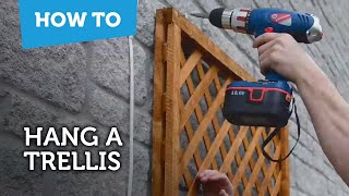 How to Fix a Trellis on a Stone or Brick Wall [upl. by Ronel]