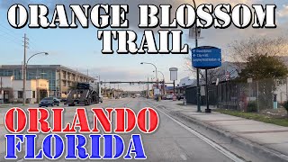 Orange Blossom Trail  Orlando  Florida  4K Street Drive [upl. by Bunce]