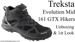 Treksta Evolution Mid 161 GTX Trail Shoe Unboxing [upl. by Monahan238]