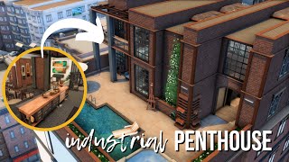 🌇 INDUSTRIAL PENTHOUSE 🌇  The Sims 4 Speedbuild  No CC [upl. by Burtis207]