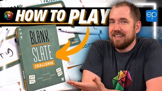 How to Play BLANK SLATE CHALLENGE  Board Game Tutorial [upl. by Nitas]