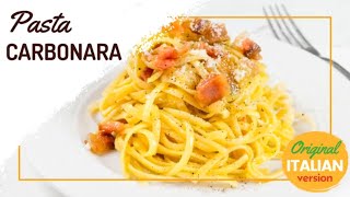 The Hidden Secret of Carbonara Pasta Italys Original Recipe [upl. by Thornie]