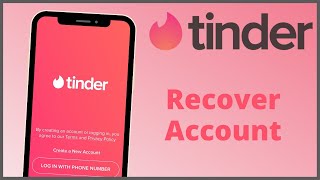 How to Recover Tinder Account  Reset Forgotten Password  Tinder Dating App 2021 [upl. by Niamrej]