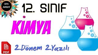 12Sınıf KİMYA 2Dönem 2Yazılı [upl. by Wesla]