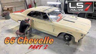 66 Chevelle LS7  Part 2  Bodywork amp Paint [upl. by Ramso751]