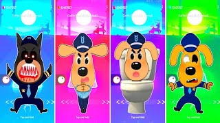 Police Officer 🆚 Sheriff Labrador 🆚 Sheriff Labrador Toilet 🆚 Sheriff Labrador 🎶 Tiles Hop EDM Rush [upl. by Aisirtap]