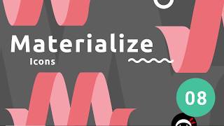 Materialize Tutorial 8  Icons [upl. by Daub]