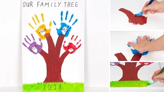 How to Create a Family Handprint Tree [upl. by Assenahs]