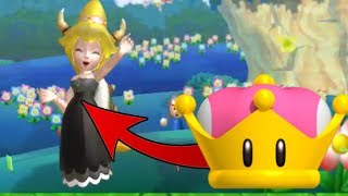 Playable Bowsette by uses Peachs Super Crown  New Super Mario Bros U Deluxe [upl. by Enra]