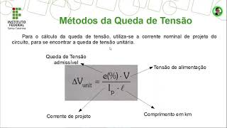 Dimensionamento de Condutores Método da Queda de Tensão [upl. by Yenatirb461]