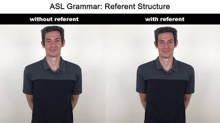 ASL Grammar Referent Structure [upl. by Loring]