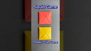 DIY Squid Game Ddakji  Easy Flip Game diy origami squidgame squidgame2 ddakji art fidget [upl. by Laise]