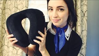 ASMR First Class Passenger  Flight Attendant Roleplay [upl. by Cordey]