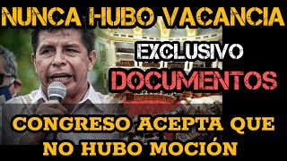 ¡IRREFUTABLE CONGRESO RECONOCE QUÉ LA VACANCIA FUE ILEGAL NO HUBO NI MOCIÓN [upl. by Kasper82]