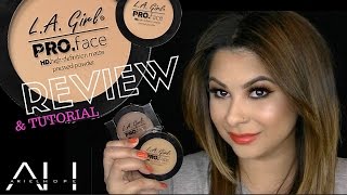 LA Girl PRO Face HD Matte Pressed Powder Review  ArielHopeMakeup [upl. by Okajima]