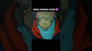 Sukuna Apperance Attitude 😈 sukuna sukunaedit sukunaamv jujutsukaisen animeedit [upl. by Aitnas331]