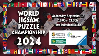 02 WORLD JIGSAW PUZZLE CHAMPIONSHIP 2024  First Individual Round [upl. by Koblas499]