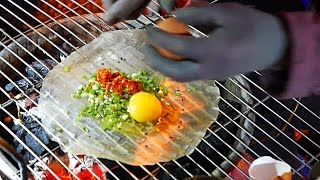 Vietnam Street Food  Vietnamese Pizza  Bánh Tráng Nướng Dalat [upl. by Quiteris]