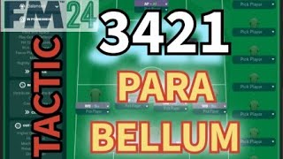 3421 PARA BELLUM AGRESSIVE TACTIC DEFENSIVELY SOLID FM24 TACTICS BEST FM24 TACTICS [upl. by Erny]